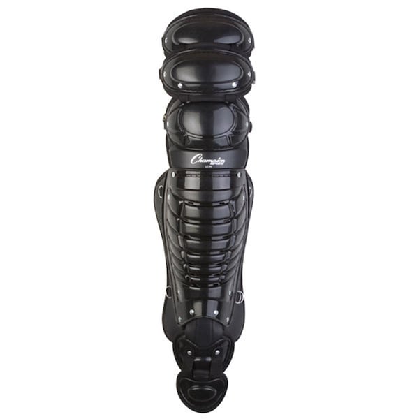 Champion Sports 16.5 in. Pro Adult Triple Knee Shinguard, Black CH55987 - main